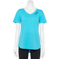 Women's Tek Gear® Essential Short Sleeve Graphic Tee -The Tek Style Shop 2631893 Blue Focused