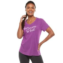 Women's Tek Gear® Essential Short Sleeve Graphic Tee -The Tek Style Shop 2631893 Have Courage