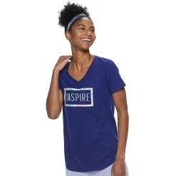 Women's Tek Gear® Essential Short Sleeve Graphic Tee -The Tek Style Shop 2631893 Inspire Floral