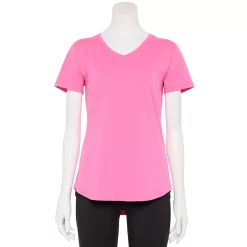Women's Tek Gear® Essential Short Sleeve Graphic Tee -The Tek Style Shop 2631893 Pink Motivate