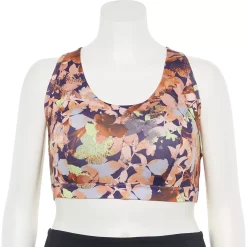 Plus Size Tek Gear® Racerback Low-Impact Sports Bra -The Tek Style Shop 2750546 Abstract Print
