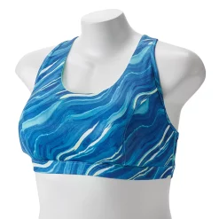 Plus Size Tek Gear® Racerback Low-Impact Sports Bra -The Tek Style Shop 2750546 Aruba Bay Lines