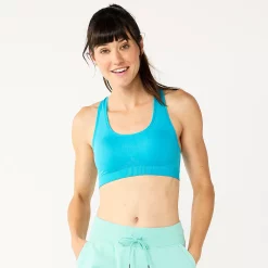 Tek Gear® Seamless Low-Impact Sports Bra -The Tek Style Shop 2976589 Tremendous Teal