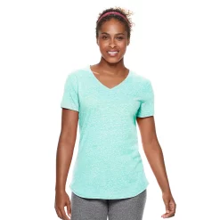 Women's Tek Gear® Essential Short Sleeve Tee -The Tek Style Shop 3090387 Aqua Crystal