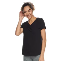 Women's Tek Gear® Essential Short Sleeve Tee -The Tek Style Shop 3090387 Black