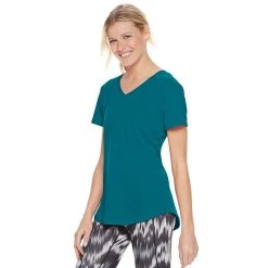 Women's Tek Gear® Essential Short Sleeve Tee -The Tek Style Shop 3090387 Night Life Teal