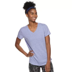 Women's Tek Gear® Essential Short Sleeve Tee -The Tek Style Shop 3090387 Nikita Purple Heather