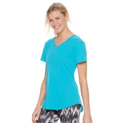Women's Tek Gear® Essential Short Sleeve Tee -The Tek Style Shop 3090387 Persian Turq