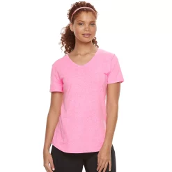 Women's Tek Gear® Essential Short Sleeve Tee -The Tek Style Shop 3090387 Punchy Pink