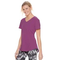 Women's Tek Gear® Essential Short Sleeve Tee -The Tek Style Shop 3090387 Ravishing Orchid
