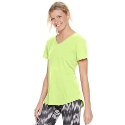 Women's Tek Gear® Essential Short Sleeve Tee -The Tek Style Shop 3090387 Real Lemon