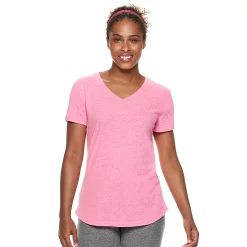 Women's Tek Gear® Essential Short Sleeve Tee -The Tek Style Shop 3090387 Retro Pink Heather