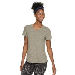 Women's Tek Gear® Essential Short Sleeve Tee -The Tek Style Shop 3090387 Rich Olive Heather