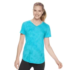 Women's Tek Gear® Essential Burnout Tee -The Tek Style Shop 3090912 Burnout Blue Print