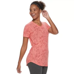 Women's Tek Gear® Essential Burnout Tee -The Tek Style Shop 3090912 Burnout Coral