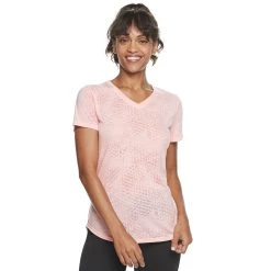 Women's Tek Gear® Essential Burnout Tee -The Tek Style Shop 3090912 Burnout Light Pink