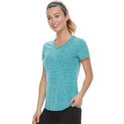 Women's Tek Gear® Essential Burnout Tee -The Tek Style Shop 3090912 Burnout Teal