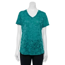 Women's Tek Gear® Essential Burnout Tee -The Tek Style Shop 3090912 Green Burnout