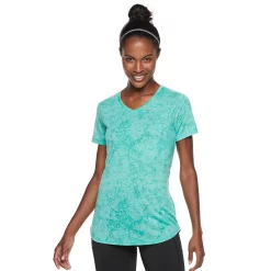 Women's Tek Gear® Essential Burnout Tee -The Tek Style Shop 3090912 Marble Green