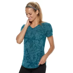 Women's Tek Gear® Essential Burnout Tee -The Tek Style Shop 3090912 Marble Night Blue