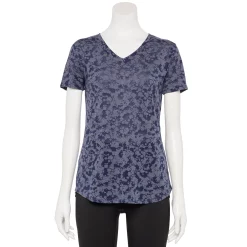 Women's Tek Gear® Essential Burnout Tee -The Tek Style Shop 3090912 New Navy Burnout