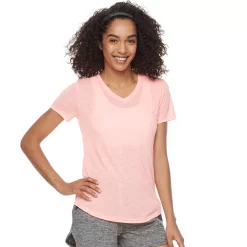 Women's Tek Gear® Essential Burnout Tee -The Tek Style Shop 3090912 Speckled Coral