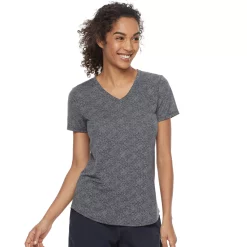 Women's Tek Gear® Essential Burnout Tee -The Tek Style Shop 3090912 Speckled Gray