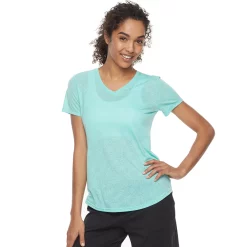 Women's Tek Gear® Essential Burnout Tee -The Tek Style Shop 3090912 Speckled Green