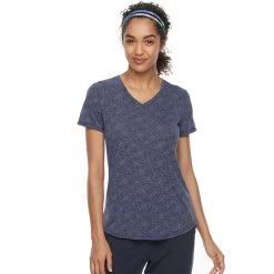 Women's Tek Gear® Essential Burnout Tee -The Tek Style Shop 3090912 Speckled Navy