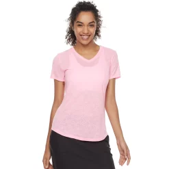Women's Tek Gear® Essential Burnout Tee -The Tek Style Shop 3090912 Speckled Pink