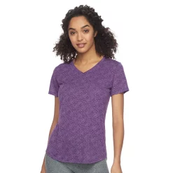Women's Tek Gear® Essential Burnout Tee -The Tek Style Shop 3090912 Texture Purple