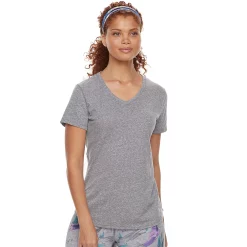 Petite Tek Gear® Moisture-Wicking V-Neck Tee 20 Petite Tek Gear® Moisture-Wicking V-Neck Tee -The Tek Style Shop 3220626 Smokey Slate
