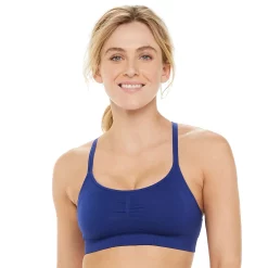Tek Gear® Seamless Low-Impact Sports Bra -The Tek Style Shop 3280289 Chandler Navy