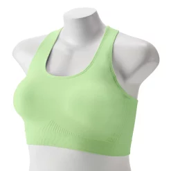 Plus Size Tek Gear® Seamless Low-Impact Sports Bra -The Tek Style Shop 3548821 Awakening Green