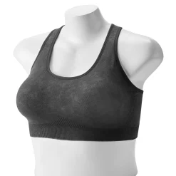 Plus Size Tek Gear® Seamless Low-Impact Sports Bra -The Tek Style Shop 3548821 Black Acid Wash