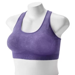 Plus Size Tek Gear® Seamless Low-Impact Sports Bra -The Tek Style Shop 3548821 Plum Valley Acid Wash