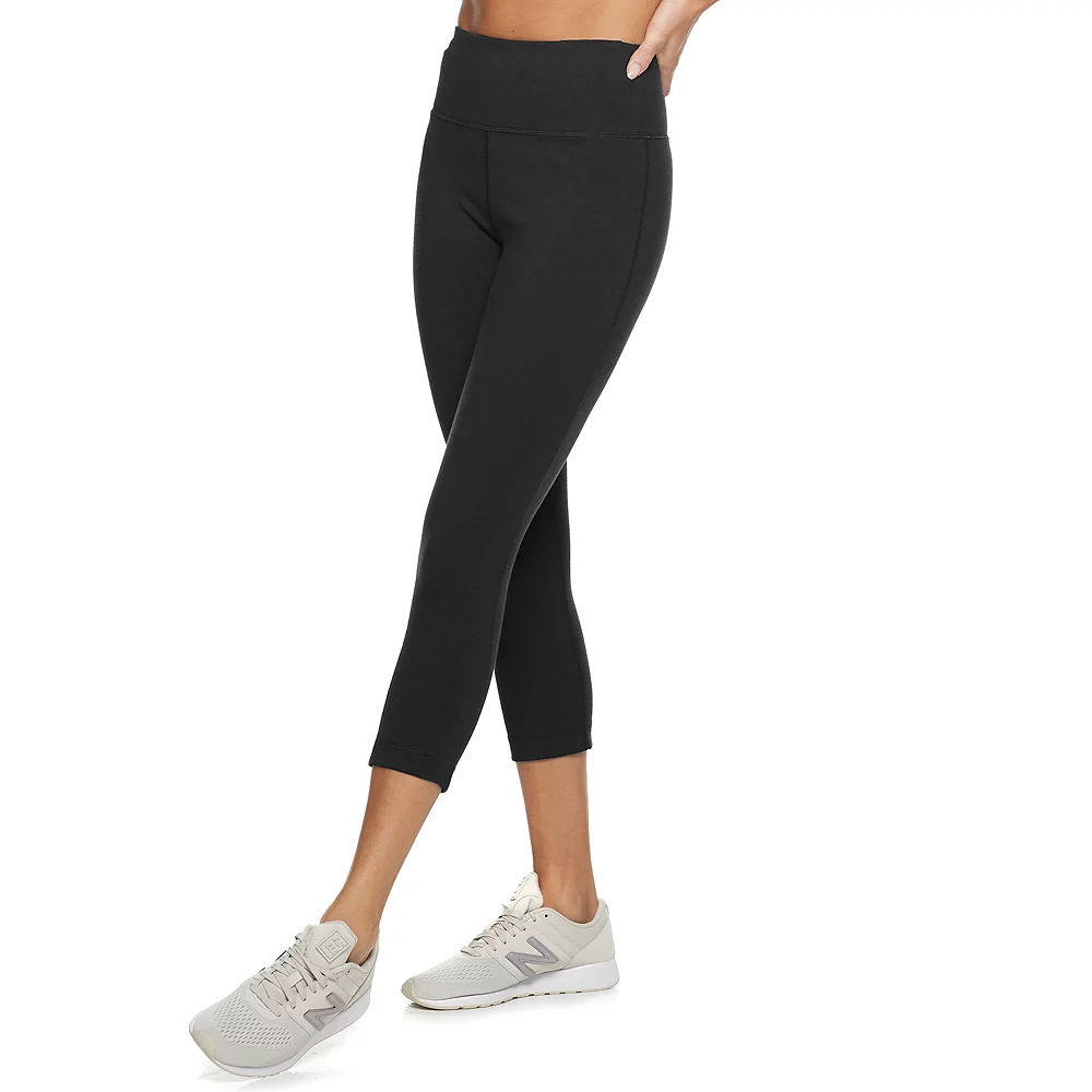 Women's Tek Gear® Essential High-Waisted Capri Leggings 2 Women's Tek Gear® Essential High-Waisted Capri Leggings - Image 2