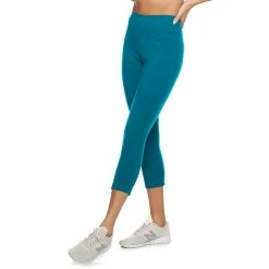 Women's Tek Gear® Essential High-Waisted Capri Leggings 16 Women's Tek Gear® Essential High-Waisted Capri Leggings -The Tek Style Shop 3977494 Tremendous Teal
