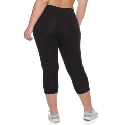 Plus Size Tek Gear® Essential High-Waisted Capri Leggings -The Tek Style Shop 4215123 ALT3