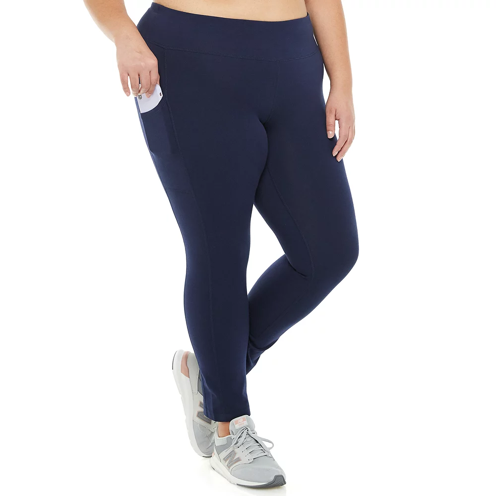 Plus Size Tek Gear® Pocket High-Waisted 7/8 Leggings 1 Plus Size Tek Gear® Pocket High-Waisted 7/8 Leggings