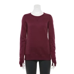 Women's Tek Gear® Ultrasoft Fleece Crewneck Sweatshirt 20 Women's Tek Gear® Ultrasoft Fleece Crewneck Sweatshirt -The Tek Style Shop 4302798 Chilled Wine