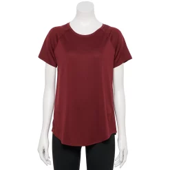 Women's Tek Gear® Baselayer Performance Tee -The Tek Style Shop 4348005 Chilled Wine