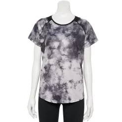 Women's Tek Gear® Baselayer Performance Tee -The Tek Style Shop 4348005 Light Gray Tie Dye
