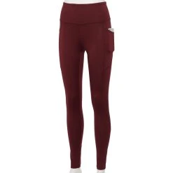 Women's Tek Gear® High-Waisted Pocket Leggings -The Tek Style Shop 4490797 Chilled Wine