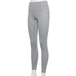 Women's Tek Gear® High-Waisted Pocket Leggings -The Tek Style Shop 4490797 Gray Heather