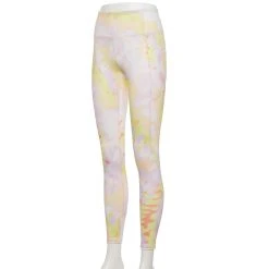 Women's Tek Gear® High-Waisted Pocket Leggings -The Tek Style Shop 4490797 Light Yellow Tie Dye