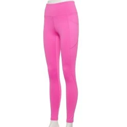 Women's Tek Gear® High-Waisted Pocket Leggings -The Tek Style Shop 4490797 Pink Trillion