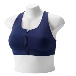 Plus Size Tek Gear® Zip-Front Medium Impact Sports Bra -The Tek Style Shop 4787908 Chandler Navy