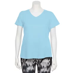 Plus Size Tek Gear® Core V-Neck Tee -The Tek Style Shop 4998289 Baron Rver