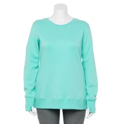 Plus Size Tek Gear® Ultrasoft Fleece Crewneck Sweatshirt -The Tek Style Shop 5000133 Aruba Bay
